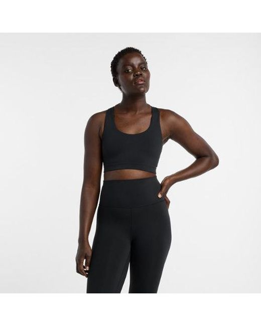 New Balance Black Nb Define Train Bra