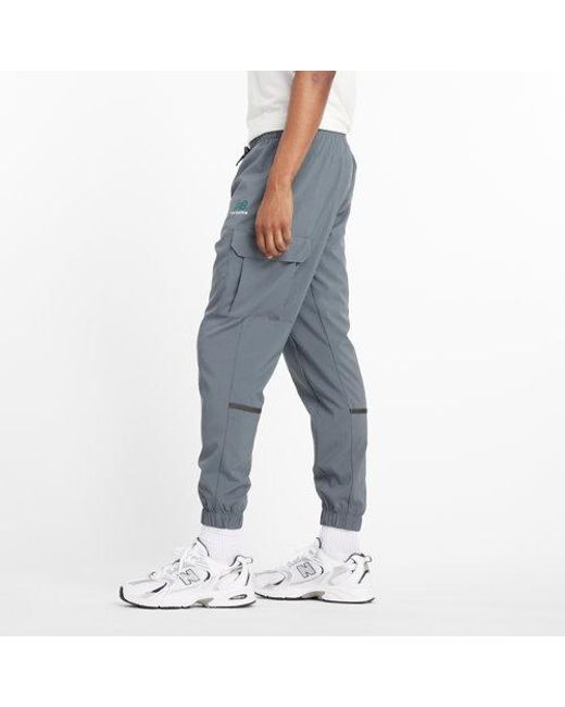 New Balance Blue Classics Woven Cargo Jogger for men