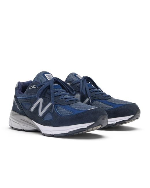 New Balance Blue Made in usa 990v4 in blau/grau