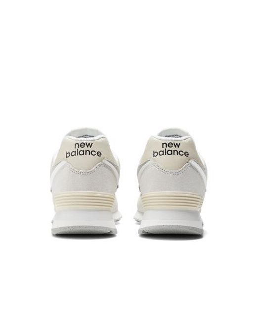 New Balance 574 In White grey Suede mesh Lyst UK