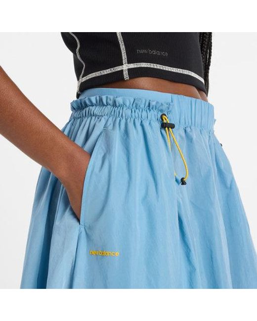 New Balance Blue Damen Nb Circular Skirt