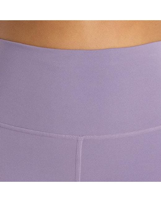 New Balance Blue Nb Harmony High Rise Short 6"