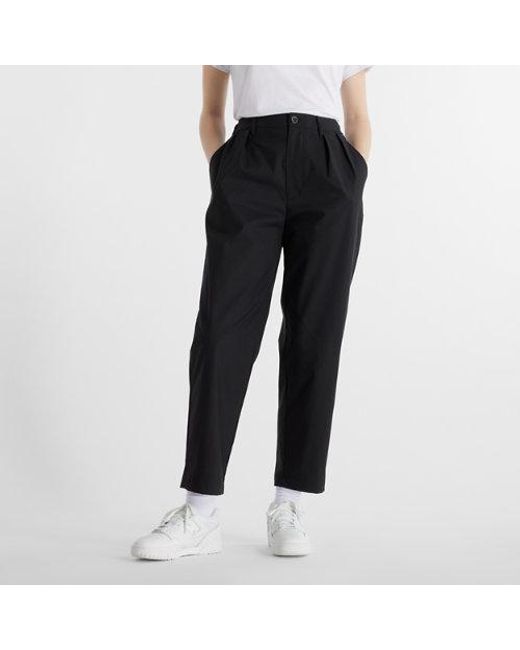 New Balance Black Boylston Twill Tapered Pant