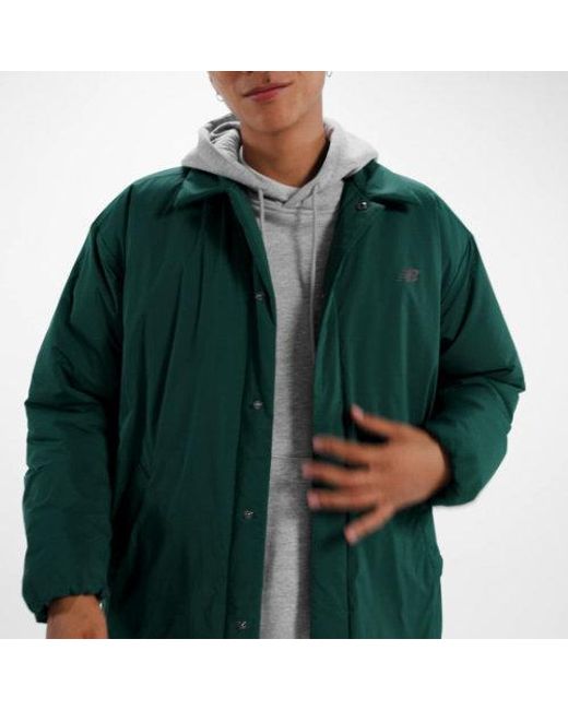 New Balance Green Coaches Jacket for men