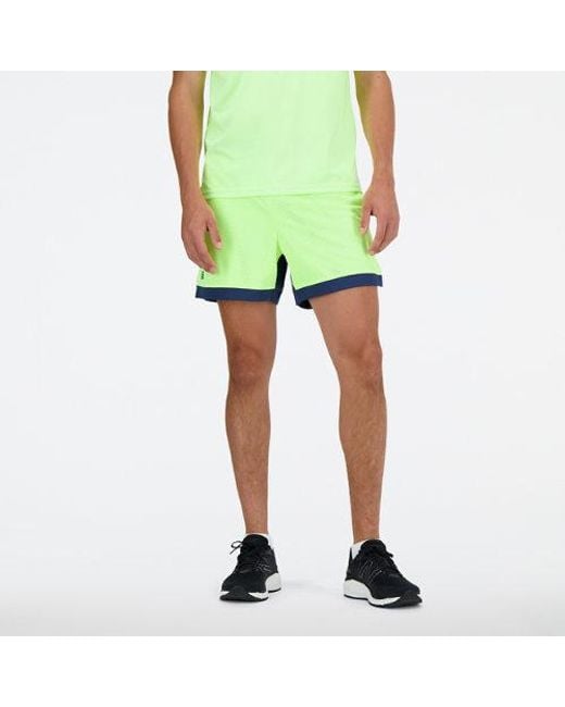 New Balance Tournament Mesh Short In Green for men