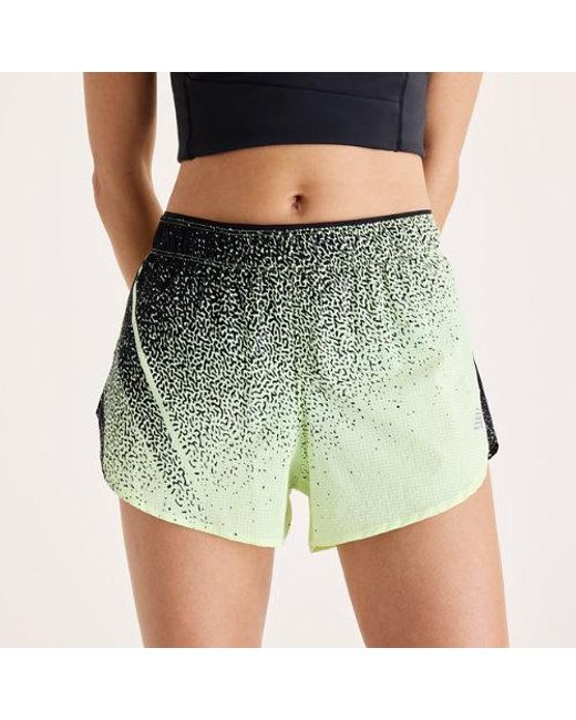 New Balance Green Rc Ultra Light Printed Short 3"