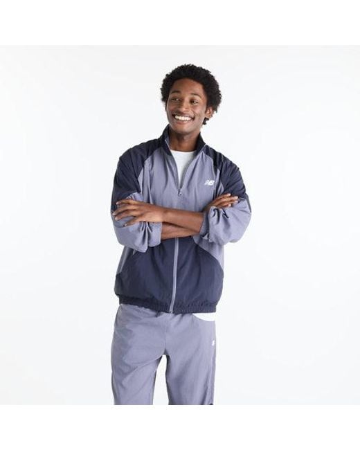 New Balance Blue Sport Legacy Jacket for men