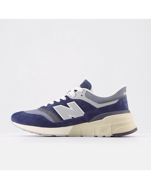 New Balance 997r In Blue/grey Suede/mesh