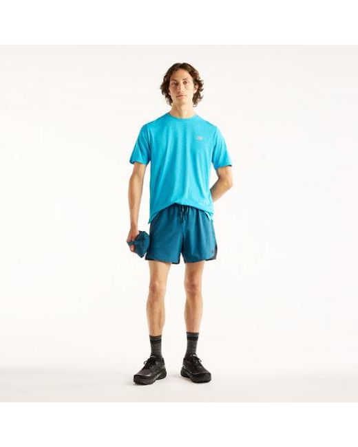 New Balance Blue Athletics T-shirt for men