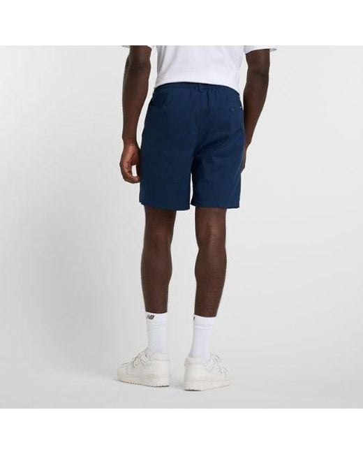 New Balance Blue Athletics Standard Short 7" for men