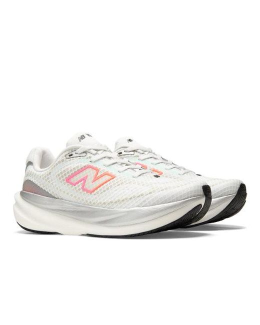 New Balance White 1080V15 Breathe Running Shoes