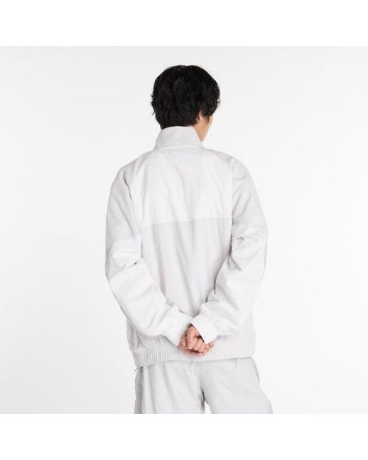 New Balance White Achieve Jacket for men