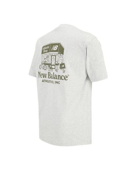 New Balance White Storefront T-Shirt for men