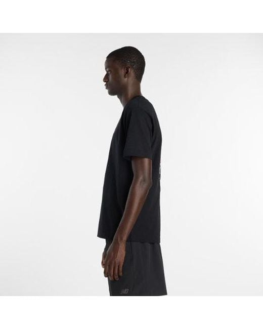 New Balance Black N Collage T-Shirt for men