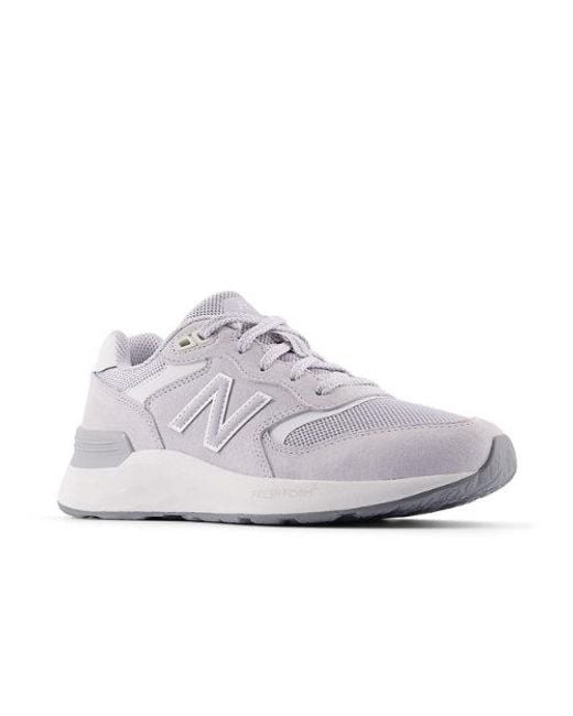 Femme Fresh Foam Walking 880 V7 En, Synthétique, Taille New Balance en coloris Gray