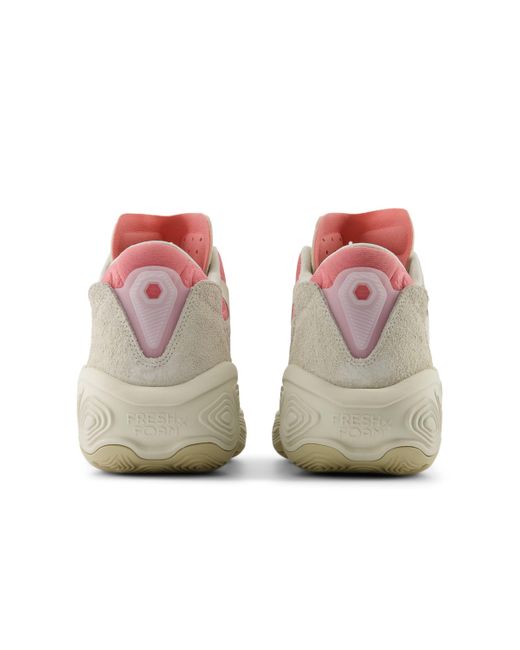 New Balance White Fresh Foam Bb V2 In Beige/pink Synthetic