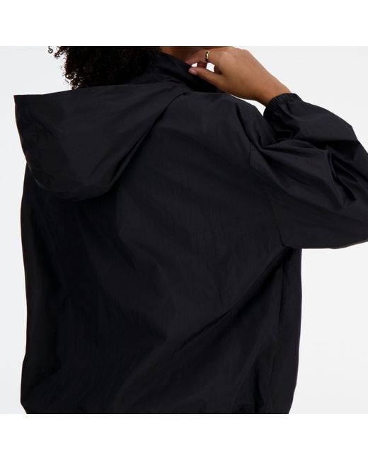 New Balance Black Athletics Packable Jacket