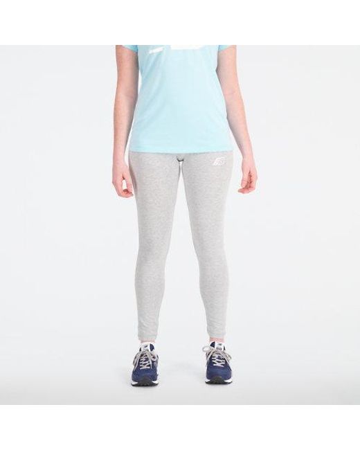 Sport Cotton Spandex Tight En, Poly Knit, Taille New Balance en coloris White