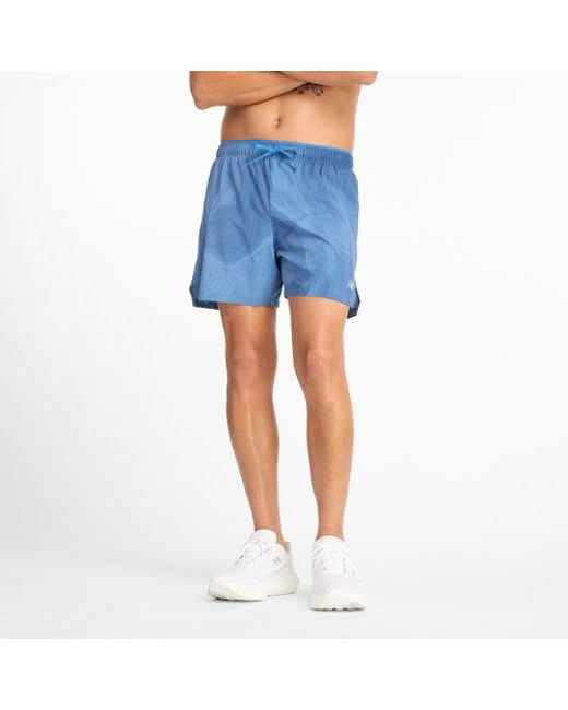 New Balance Herren Rc Printed Short 5" in Blue für Herren