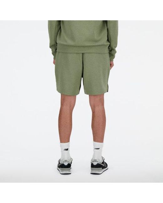New Balance Tech knit short 7" in grün in Green für Herren