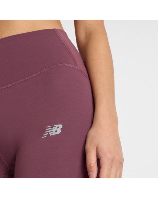 New Balance Red Nb Sleek High Rise Legging 27"
