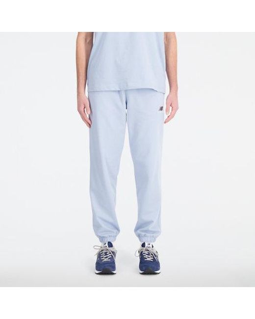 Uni-Ssentials French Terry Sweatpant En, Cotton, Talla New Balance de color Blue