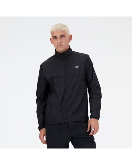 New Balance Blue Athletics Packable Jacket Jacket, Nylon for men