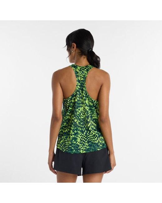 New Balance Green London Edition Rc Essential Printed Tank