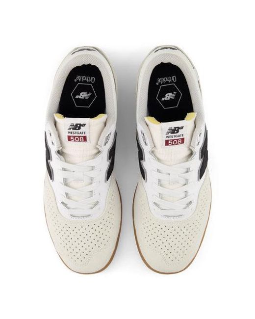 New Balance White Nb Numeric Brandon Westgate 508 Skateboarding Shoes