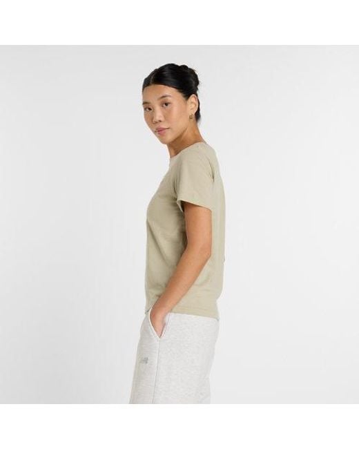 New Balance Natural Damen Sport Essentials Jersey T-Shirt