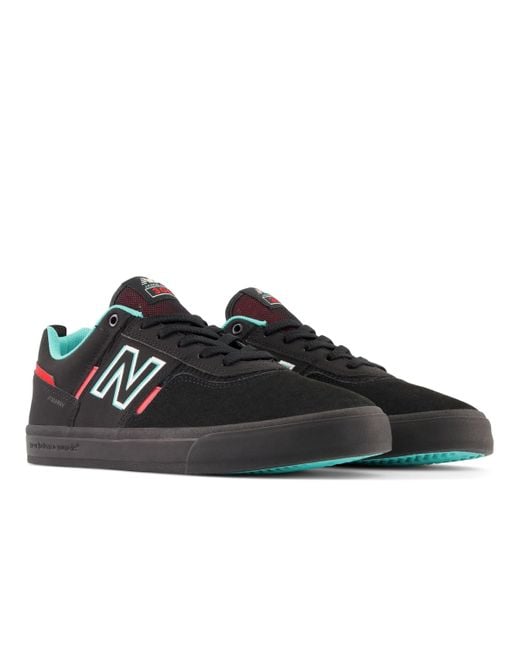 New Balance Nb Numeric Jamie Foy 306 In Black/red Suede/mesh for men