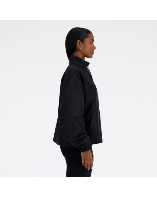 Sport essentials oversized jacket in nero di New Balance in Black