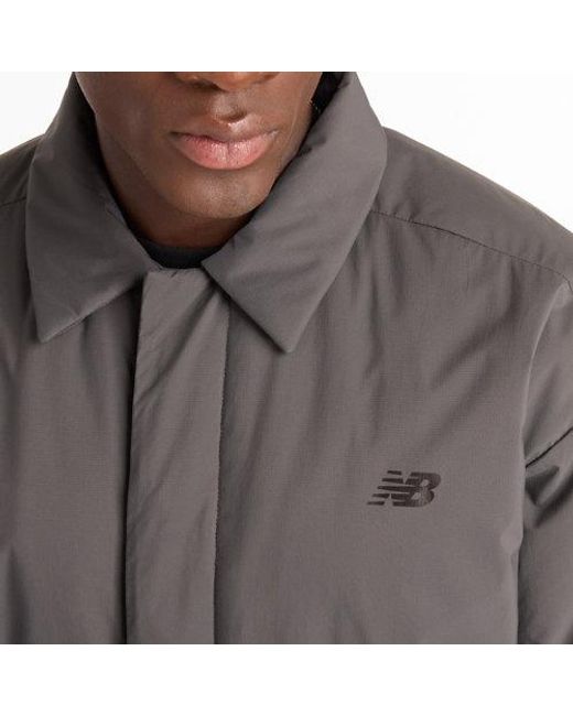 New Balance Gray Coaches Jacket for men