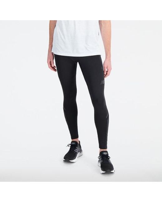 New Balance Impact Run Luminous Heat Tight In Black Poly Knit for men