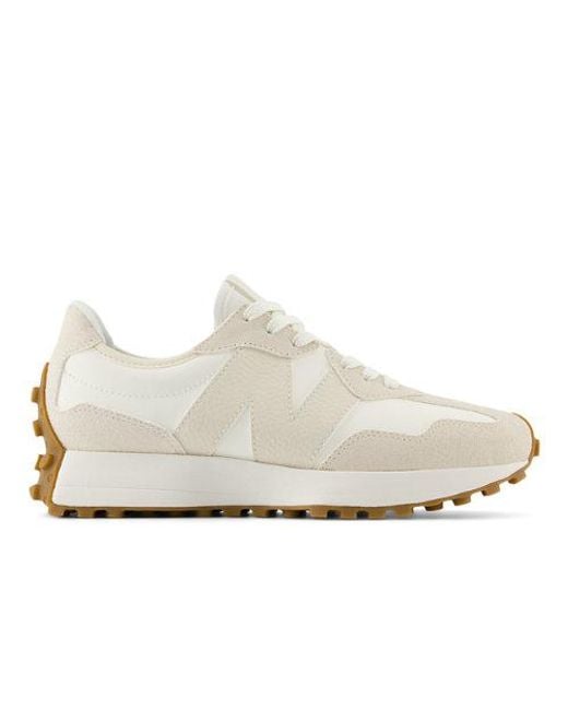 New Balance White 327 Sneakers