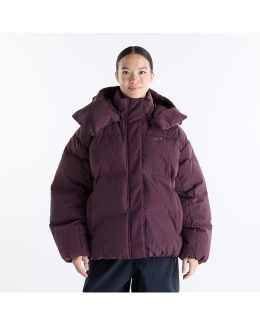 New Balance Purple Premium Puffer Jacket