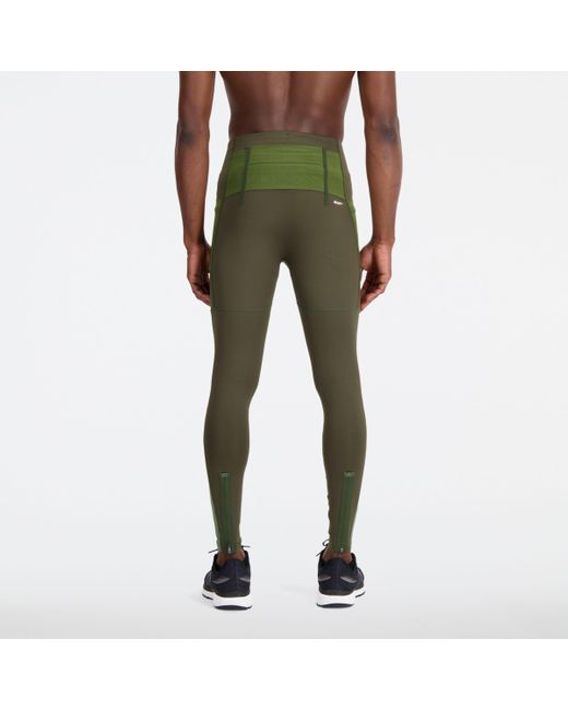 New Balance Impact Run At Tight In Green Poly Knit for men