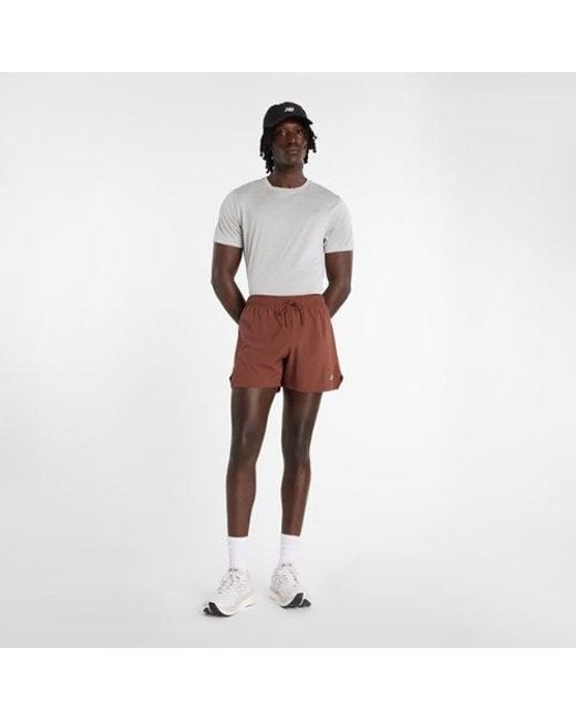 New Balance Brown Rc Short 5" for men
