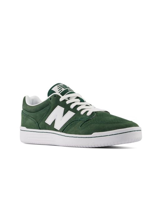 New Balance Nb Numeric 480 In Green/white Suede/mesh for men