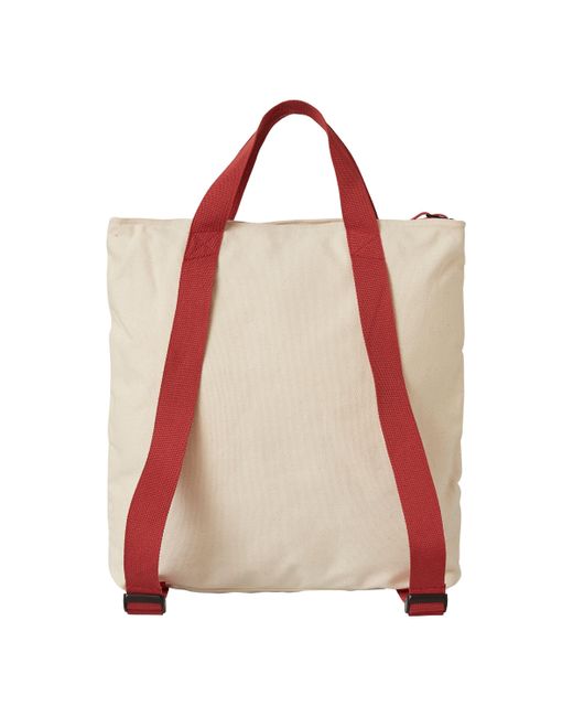 New Balance Pink Flat Tote Backpack In Red Cotton