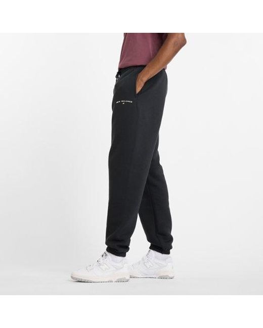 New Balance Herren Reimagined Fleece Graphic Jogger in Black für Herren