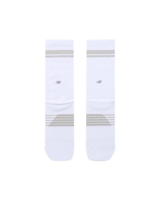 New Balance White Pro Run Crew Socks 1 Pair