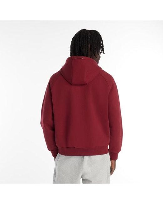 New Balance Red Lny Full Zip Hoodie for men