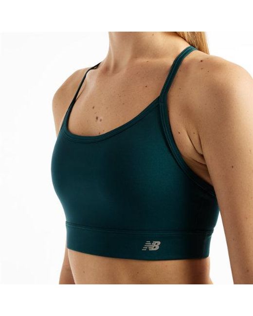 New Balance Blue Nb Essential Yoga Bra