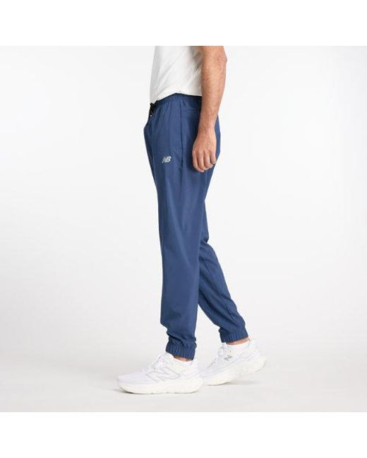 New Balance Blue Sport Essentials Woven Jogger for men