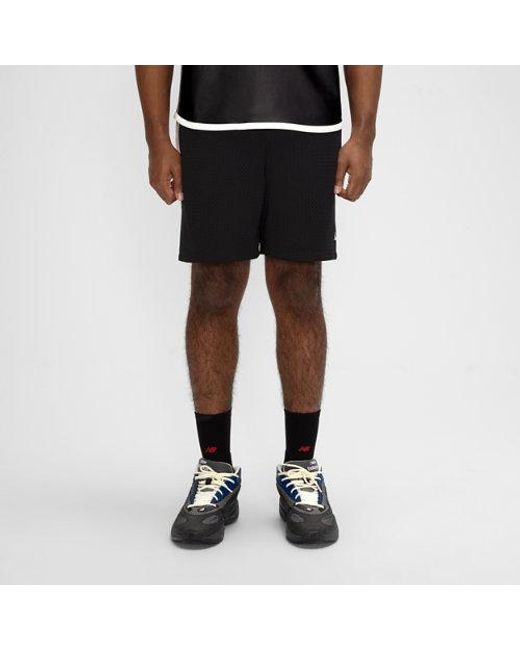 New Balance Black Basketball Performance Mesh Short for men