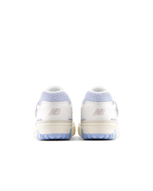 New Balance White Kinder 550 Hook & Loop