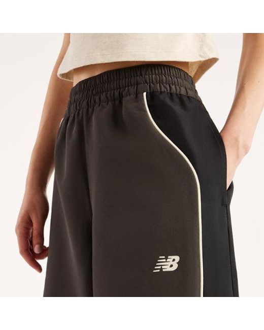 New Balance Black Trackside Woven Pant