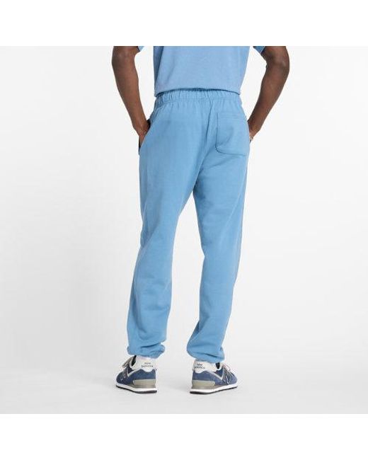 New Balance Blue Athletics French Terry Jogger for men