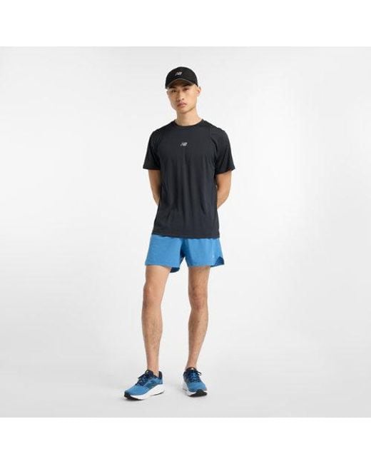 New Balance Blue Rc Short 5" for men